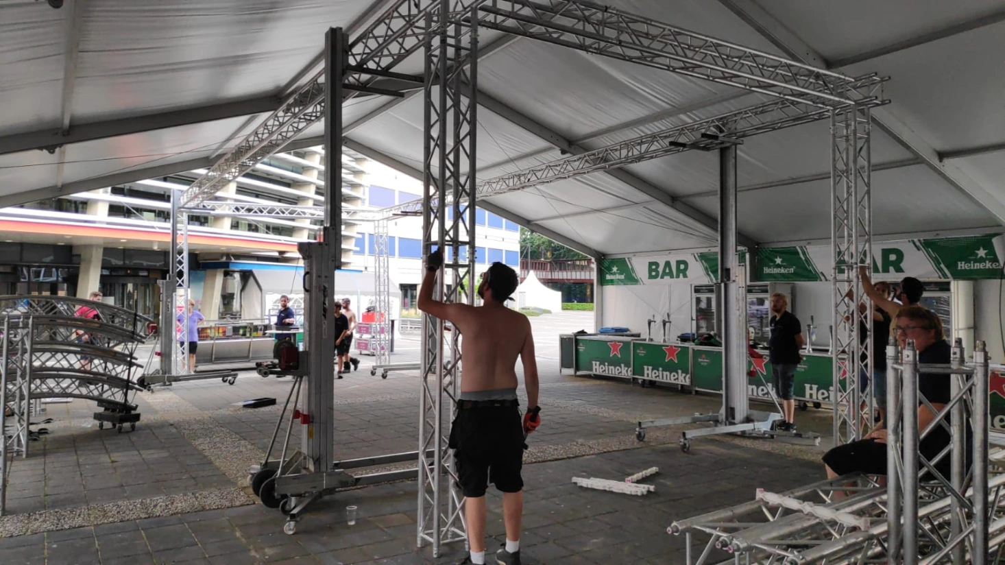 Productie van een evenement